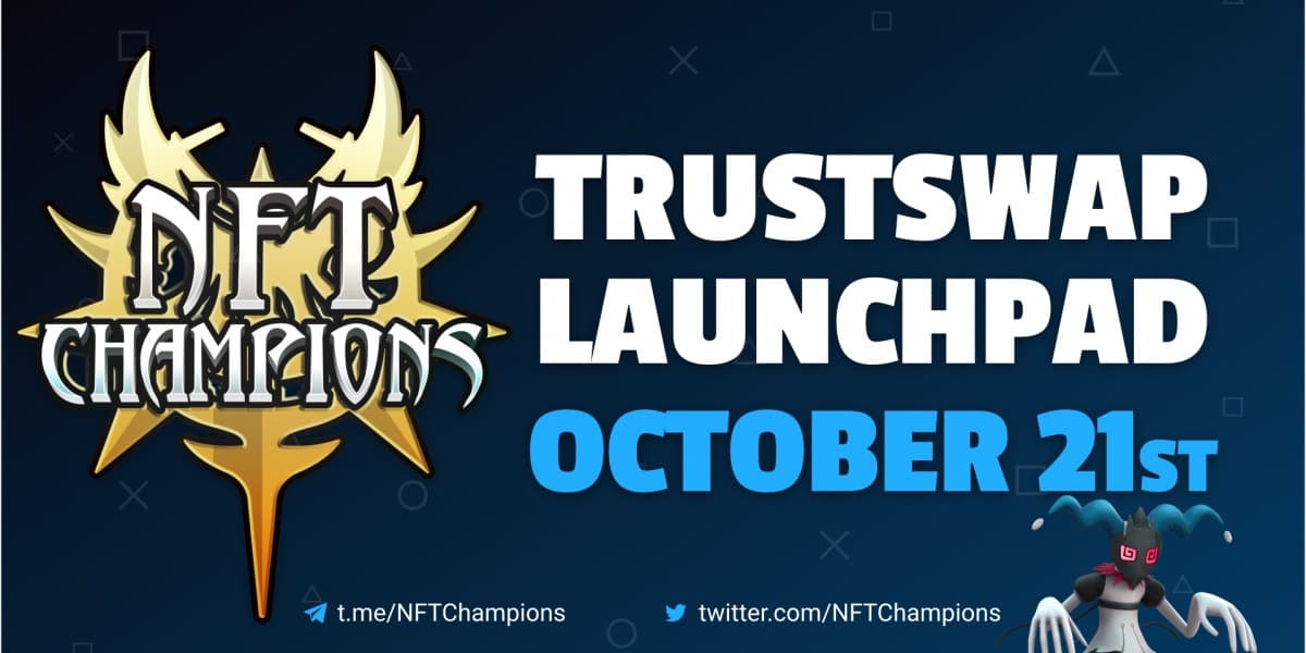 NFT Champions Is Launching Its $CHAMP Token Using the TrustSwap Launchpad
