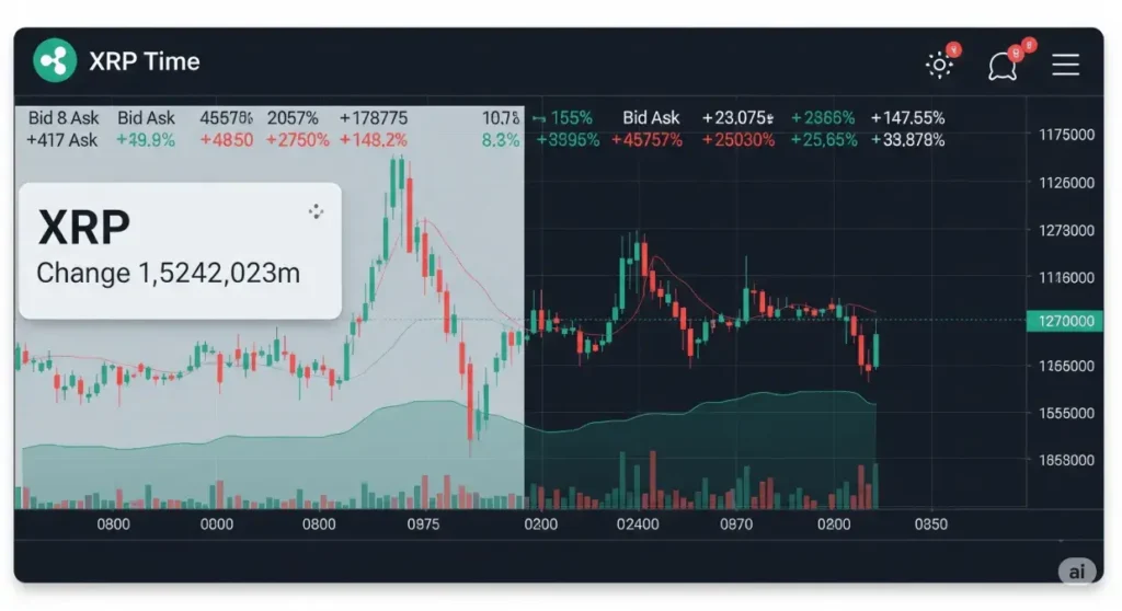 XRP traded
